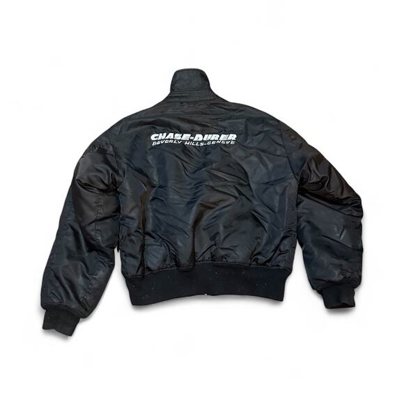 VTG Chase Durer Beverly Hills Geneve Knox Armory Jacket Mens XL Black Pilot - Picture 2 of 9
